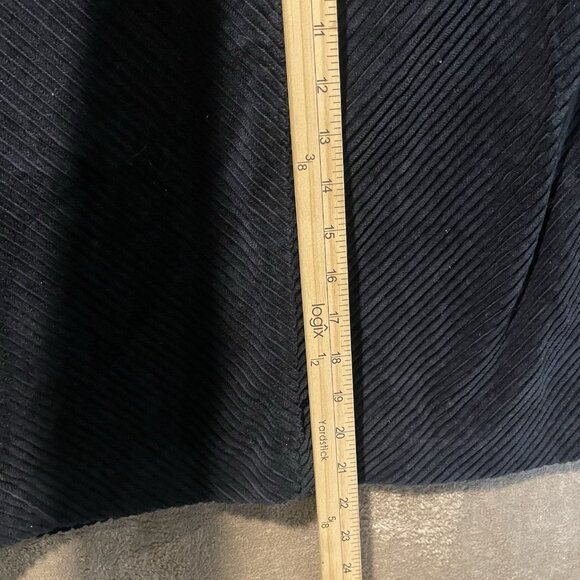 Gap Skirt Womens 6 Corduroy Black Pencil Knee Fitted Back Zipper Modest Minimal - Picture 5 of 5